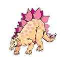 dinosaur pink spots