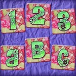 Colorful Quilted Flower Alphabet