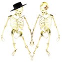 dancing skeleton couple