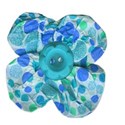 flower blue dots