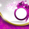 circle card pink background