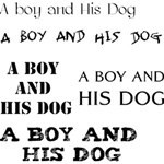 A boy and his dog title