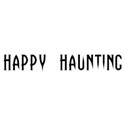 wordarthappyhauntingblack