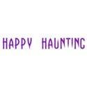 wordarthappyhauntingpurple