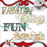 Serendipity Family Word Art