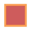 frame square orange
