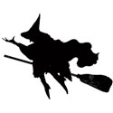 witch broom flying