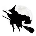 witch broom moon