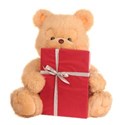 teddy bear with gift