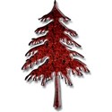 Christmas tree red