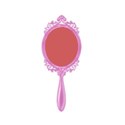 frame hand mirror pink