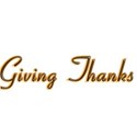 Giving Thanks WordArt