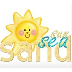 Sun Sea Sand Wordart