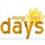 Sunny days Wordart