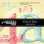 Pink & Blue Alpha by Mikki