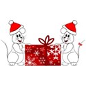 Whote Christmas mice