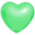 puffed heart green