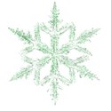 snowflake 04 green