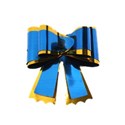 Christmas bow blue and gold