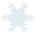snowflake light blue