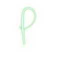 Green-Lowercase-p