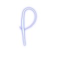 Blue-Lowercase-p