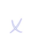 Blue-Lowercase-x