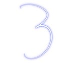 Blue-Number-3