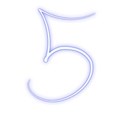 Blue-Number-5