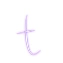 Purple-Lowercase-t