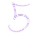 Purple-Number-5