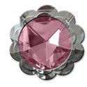 pink round diamond flower framw