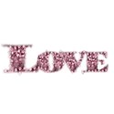 pink love word art