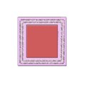 lilac square double stitched frame