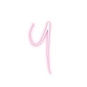 Pink-Lowercase-y