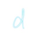 Cyan-Lowercase-d