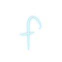 Cyan-Lowercase-f