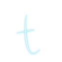 Cyan-Lowercase-t