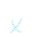 Cyan-Lowercase-x