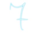 Cyan-Number-7