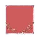 pink love thin frame square