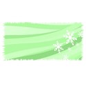 green snowflake tag
