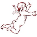 cupid fly red