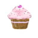 pink lace cupcake
