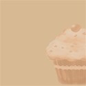 orange cupcake background