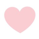 solid dark pink heart