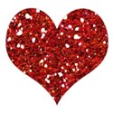 glitter red heart