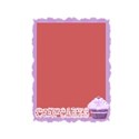 lilac wordart cupcake frame