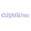 i love my little cupcake blue