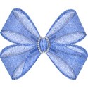 blue single bow